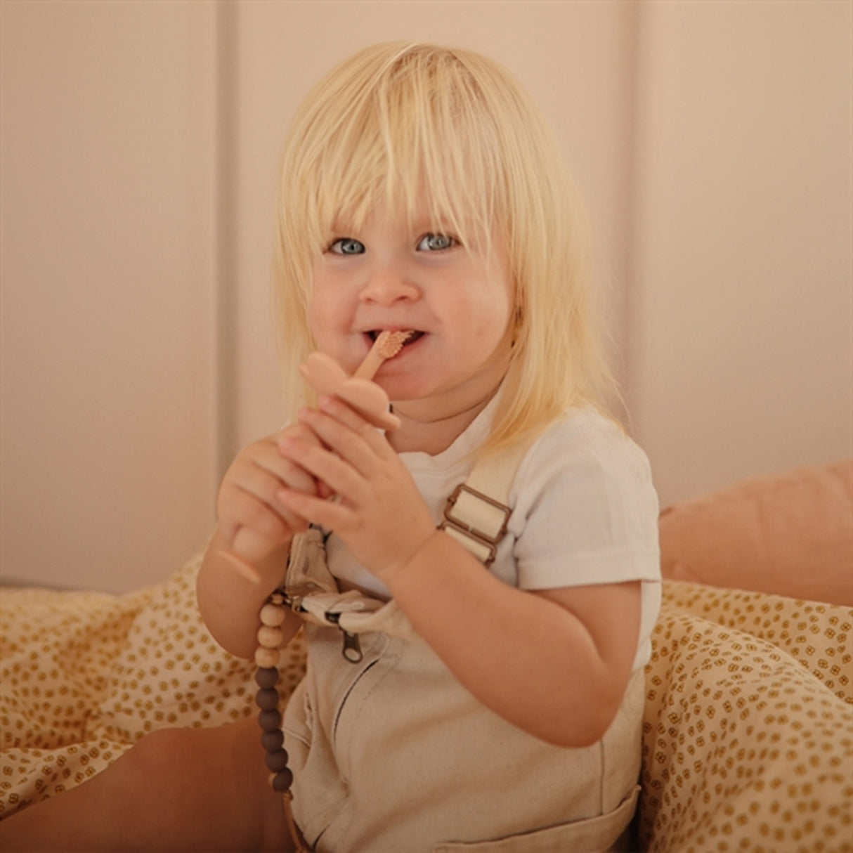 Mushie Toothbrush Flower Blush