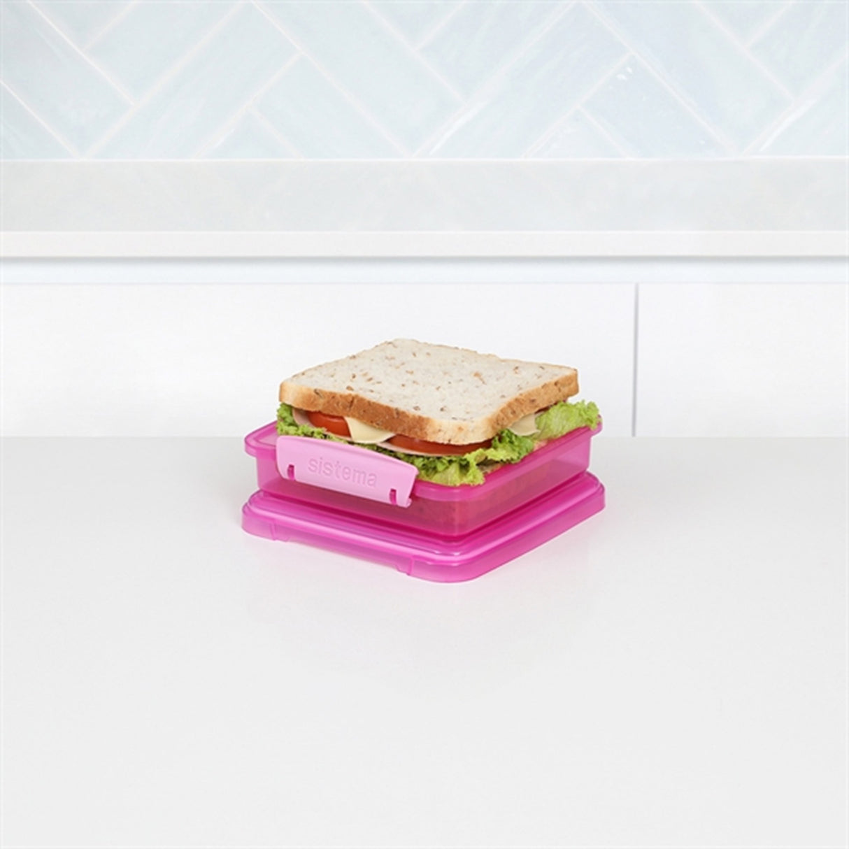 Sistema Sandwich Box Lunch Box 450 ml Pink