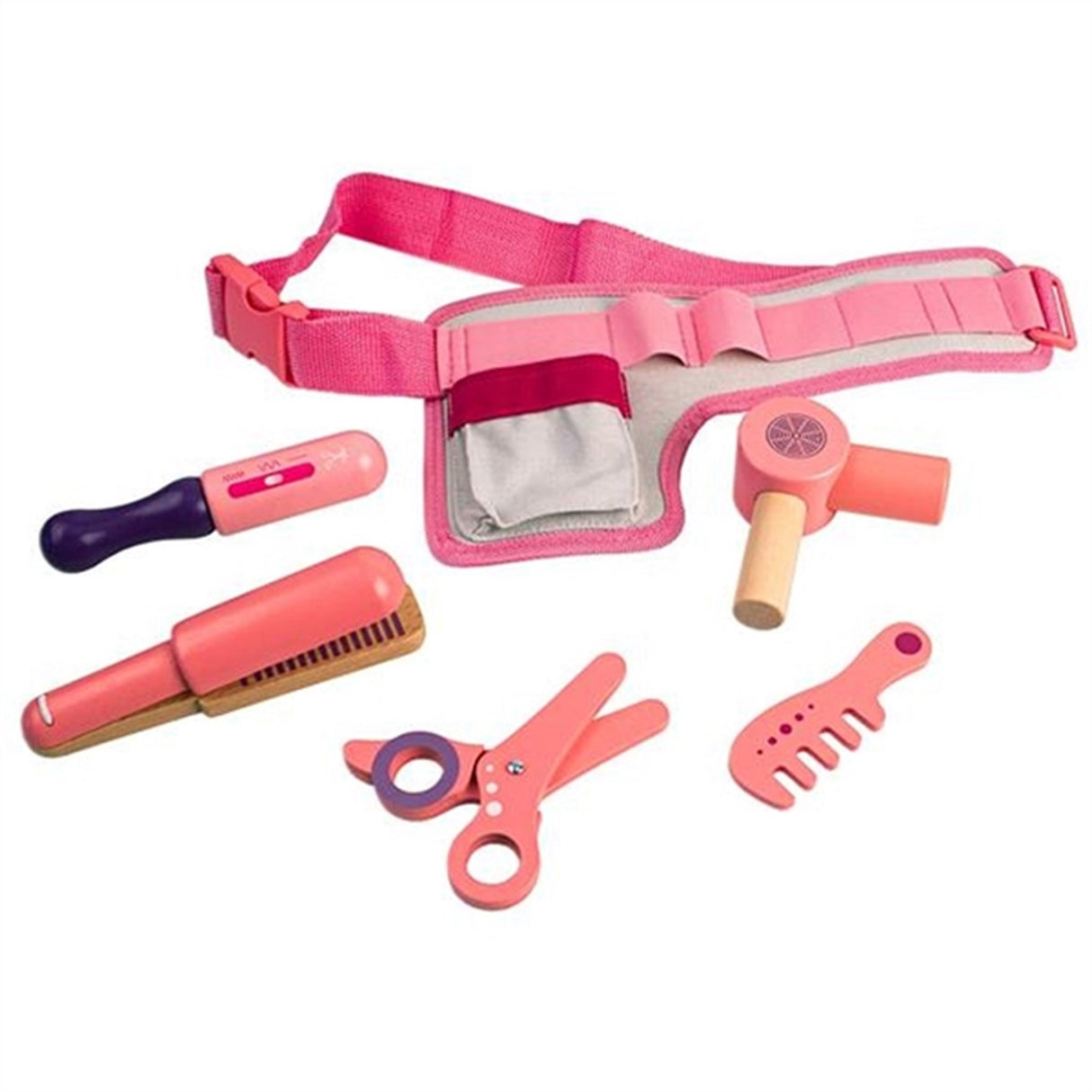 Magni Hairdresser Set with Belt Pink
