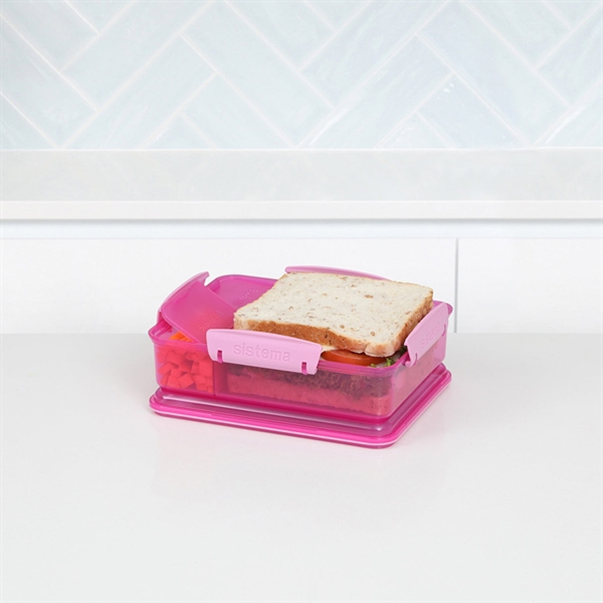 Sistema Snack Attack Duo Lunch Box 975 ml Pink