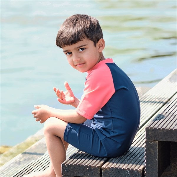 Petit Crabe Blue Multicolor Bodysuit