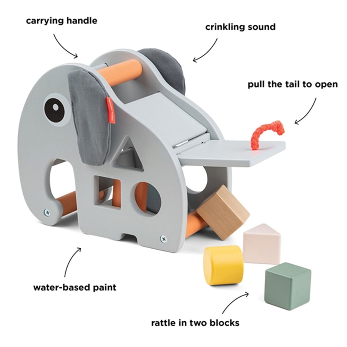 Done by Deer Sorting Box Elphee Grey