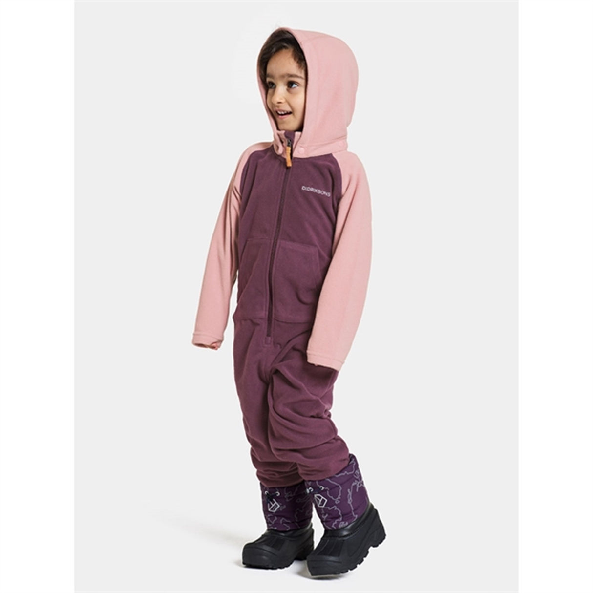 Didriksons Plumb Monte Kids Fleece Onesie 5