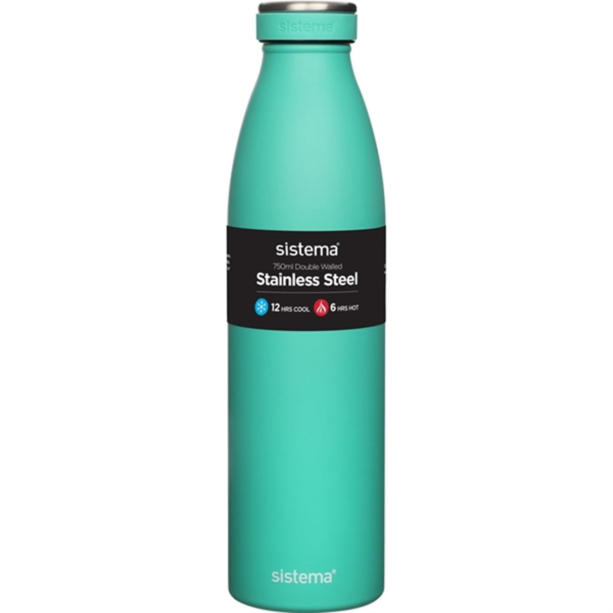 Sistema Stainless Steel Drink Bottle 750 ml Minty Teal