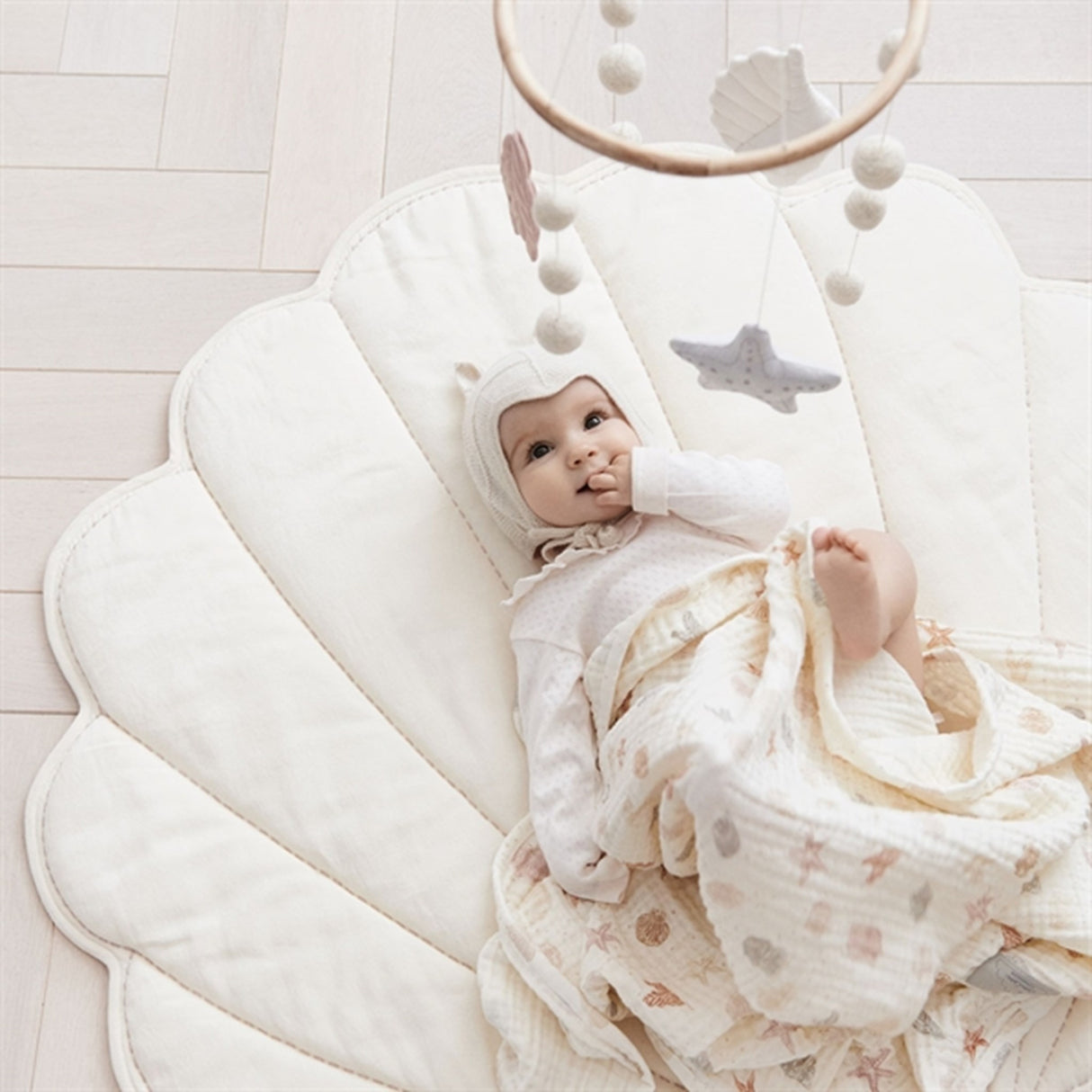 Cam Cam Copenhagen Sea Shell Playmat Off-White