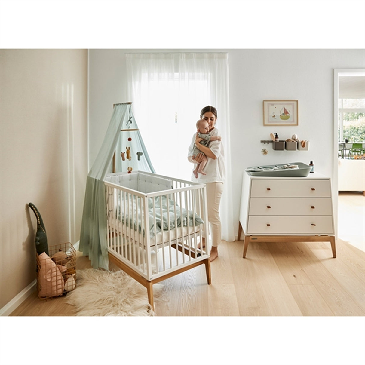 Leander Bed Canopy for Linea™/Luna™ Babyseng Sage Green