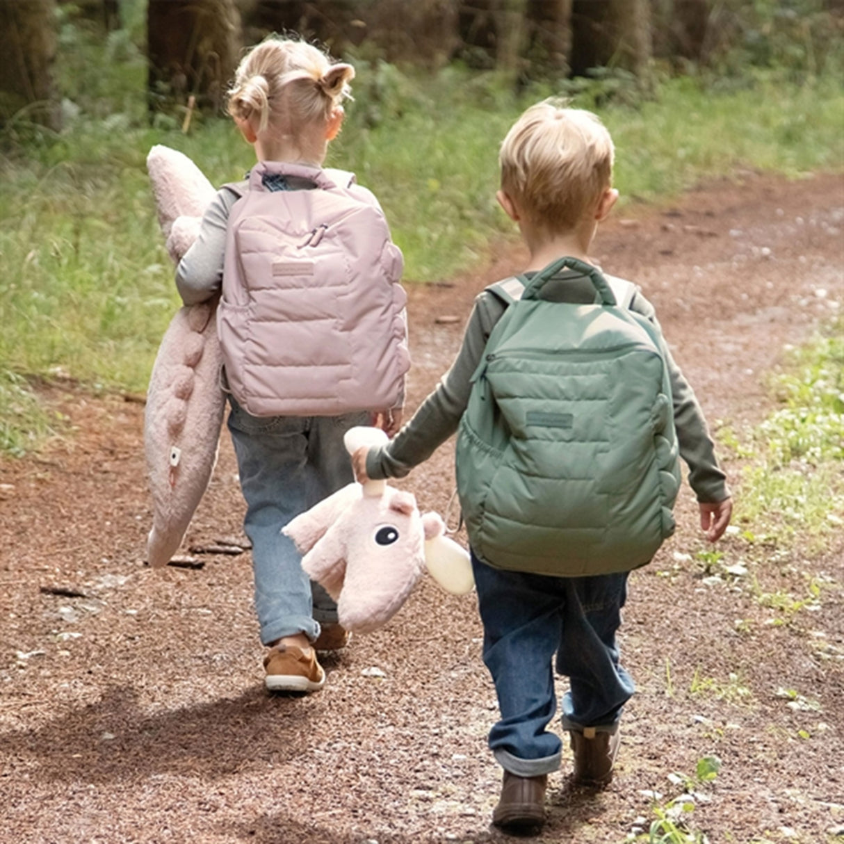 Done by Deer Backpack Croco Green