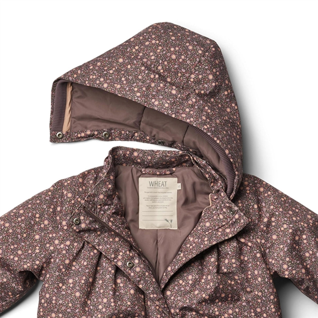 Wheat Jacket Mimmi Tech Eggplant Buttercups