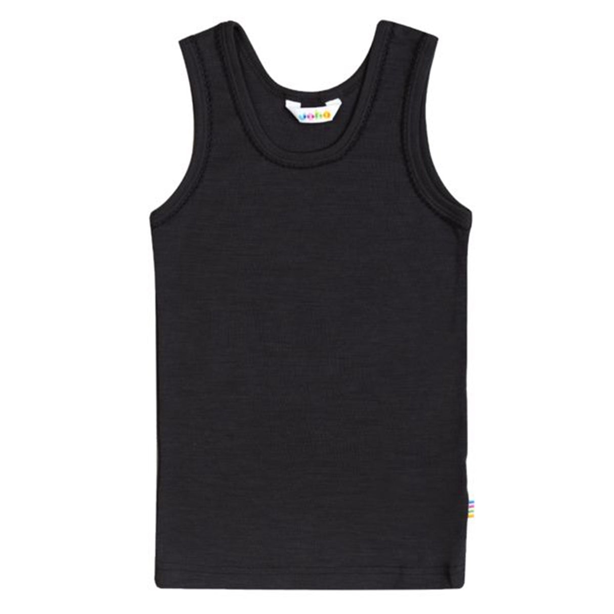 Joha Undershirt Wool/Silk w. Fringe Black