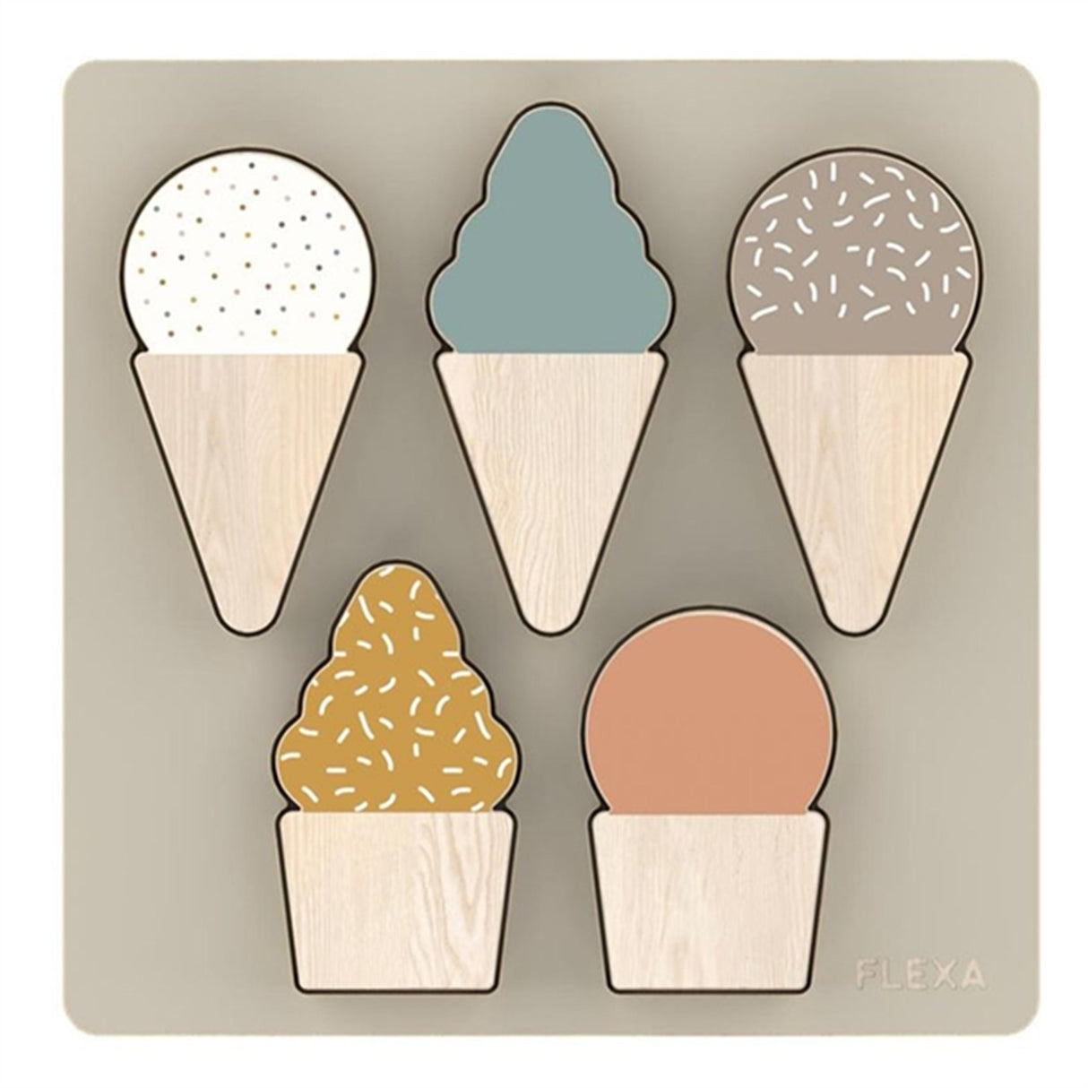 FLEXA PLAY Puzzle Ice cream Multi Color