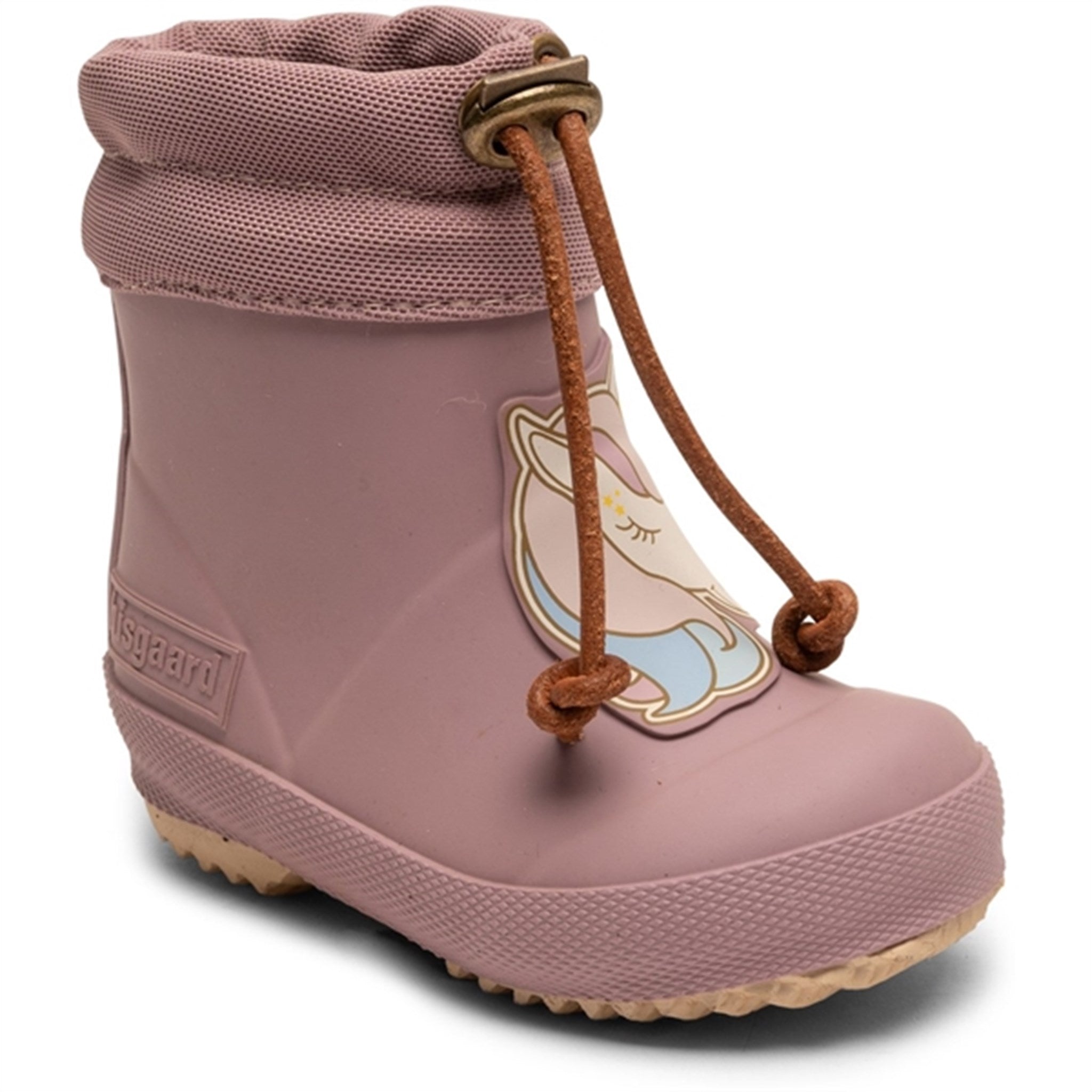 Bisgaard Thermo Stivali Da Pioggia Unisex Bambini – Gomma Naturale, Fodera In Lana, Suola Antiscivolo, Senza PVC, Gambo Basso