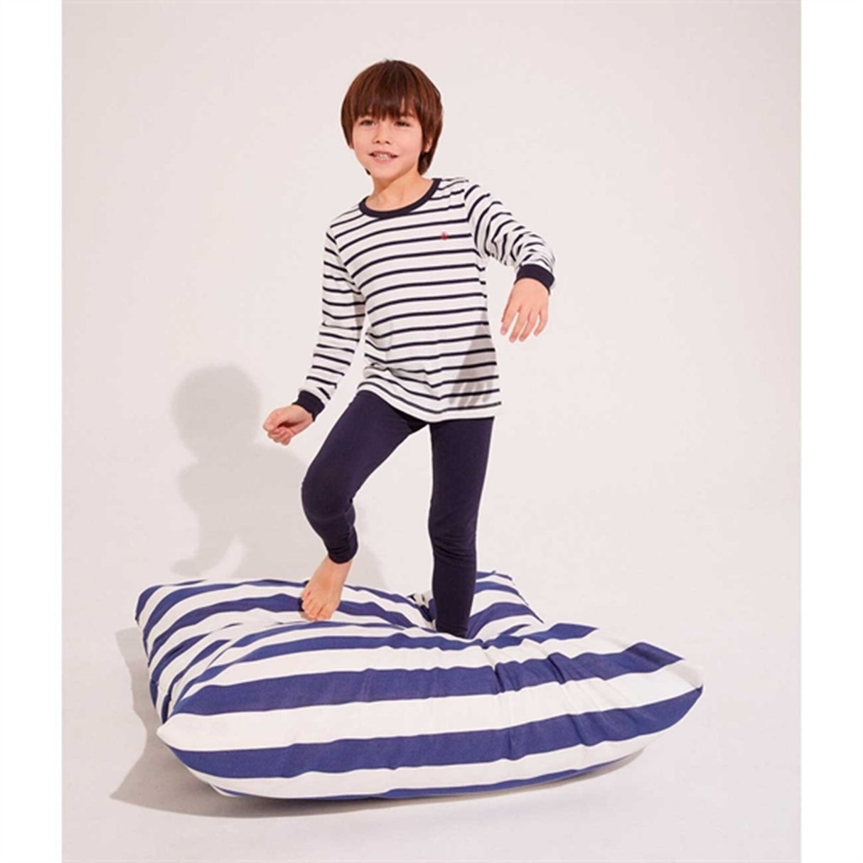 Petit Bateau Pyjamas White/Blue Stripes