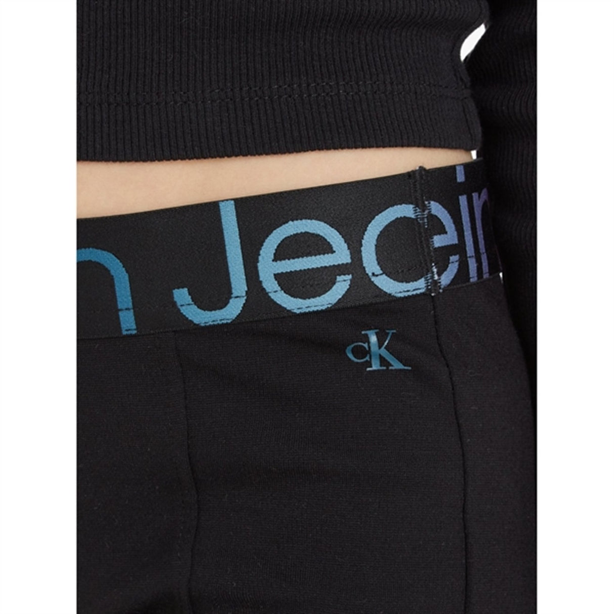 Calvin Klein Punto Tape Flare Pants Ck Black