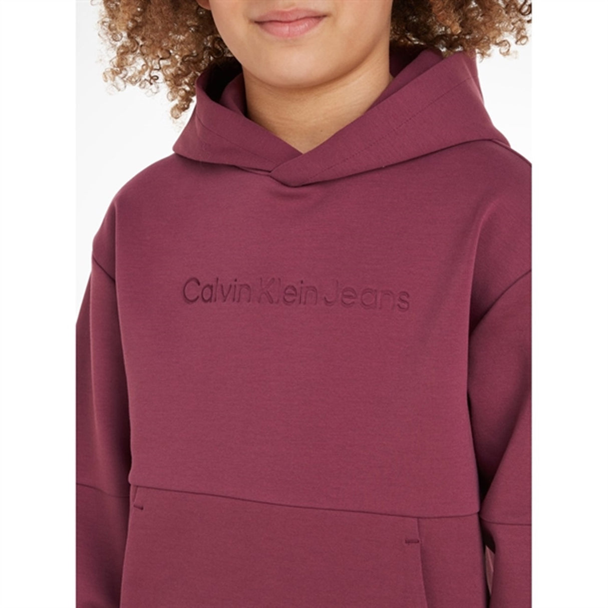 Calvin Klein Spacer Debossed Logo Hoodie Porpoise