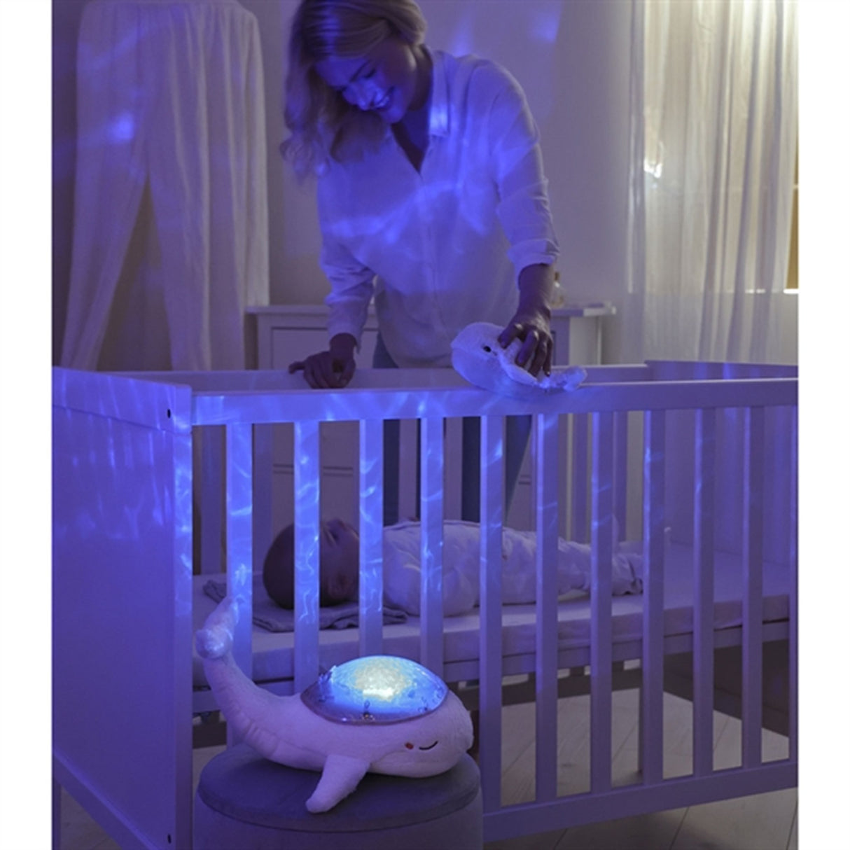 Cloud B Tranquil Whale Night Light White