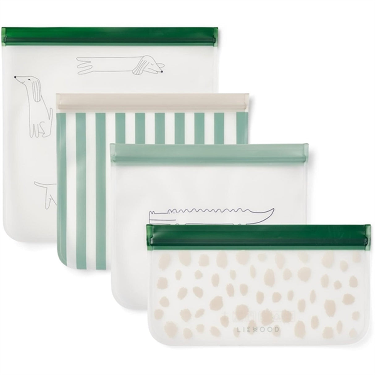 Liewood Clive Travel Bag 4-Pack Peppermint Multi Mix