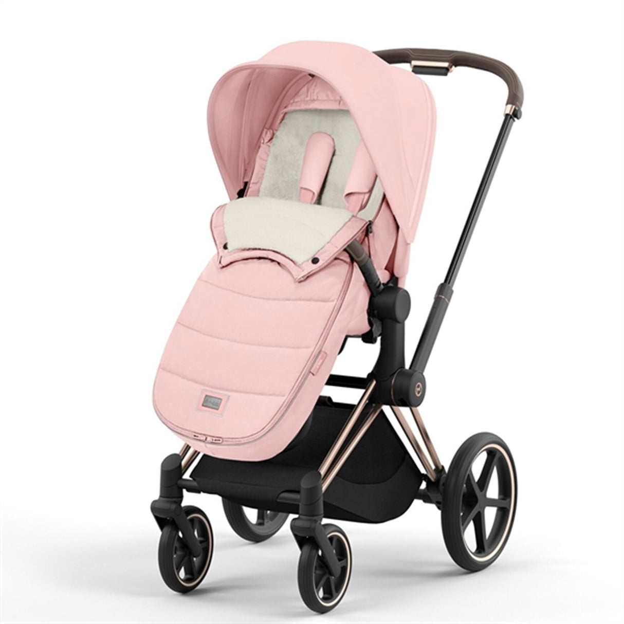 Cybex Platinum Footmuff Peach Pink 2