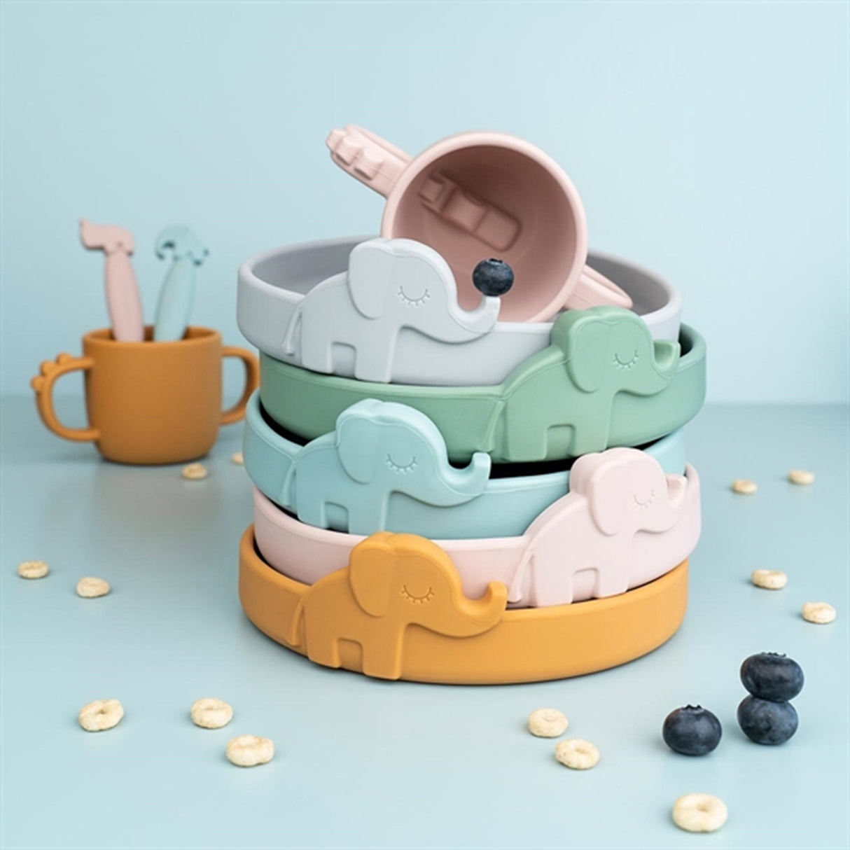 Done by Deer Peekaboo Plate Elphee Grey