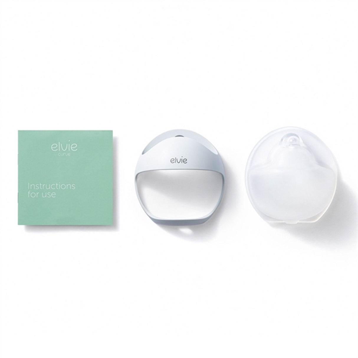 Elvie Breast Pump Curve White/Clear 6