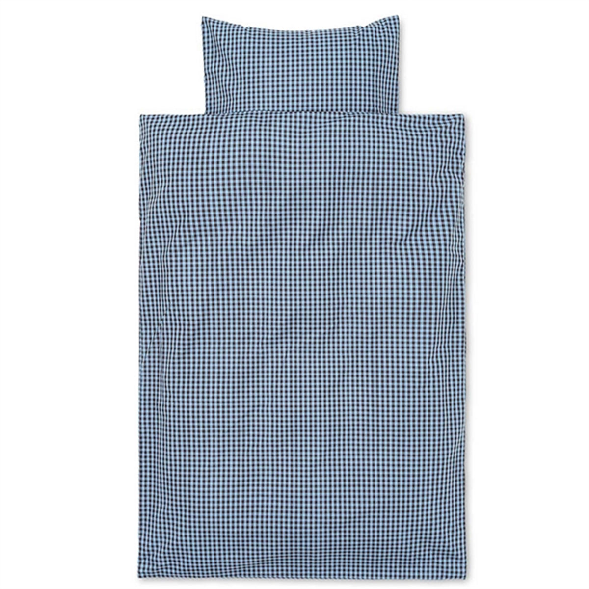 Ferm Living Check Bedding Faded Blue/Chocolate