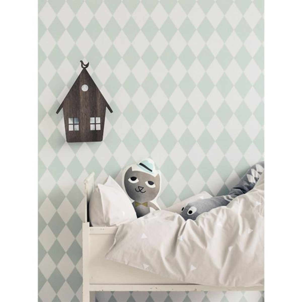 Ferm Living Harlequin Wallpaper Mint