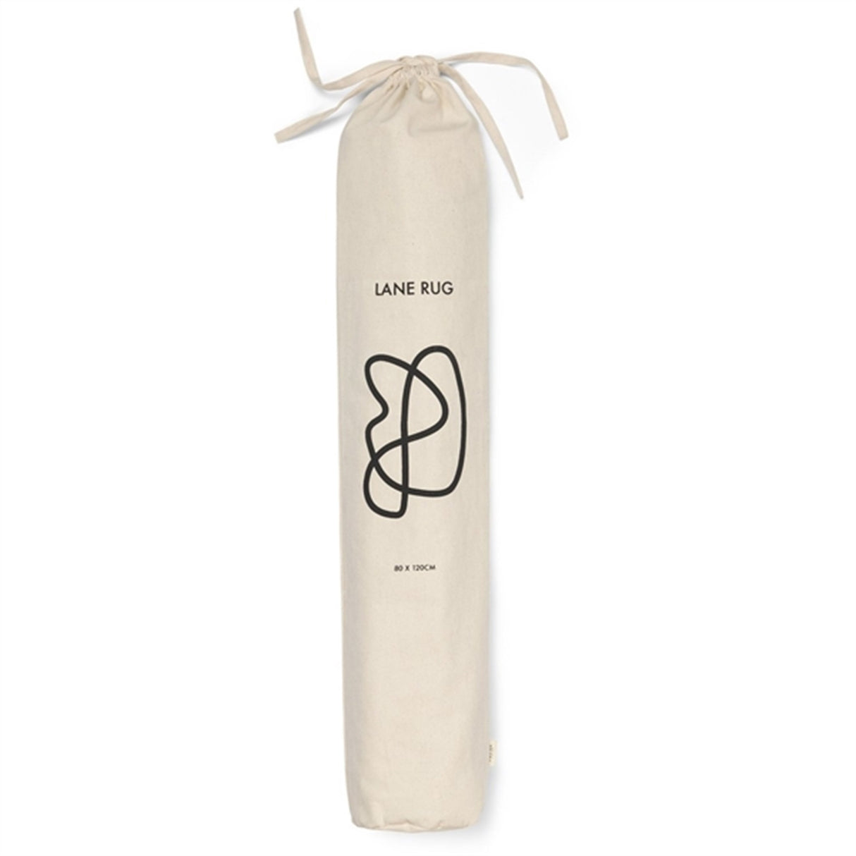 Ferm Living Lane Rug Off-White/Chocolate