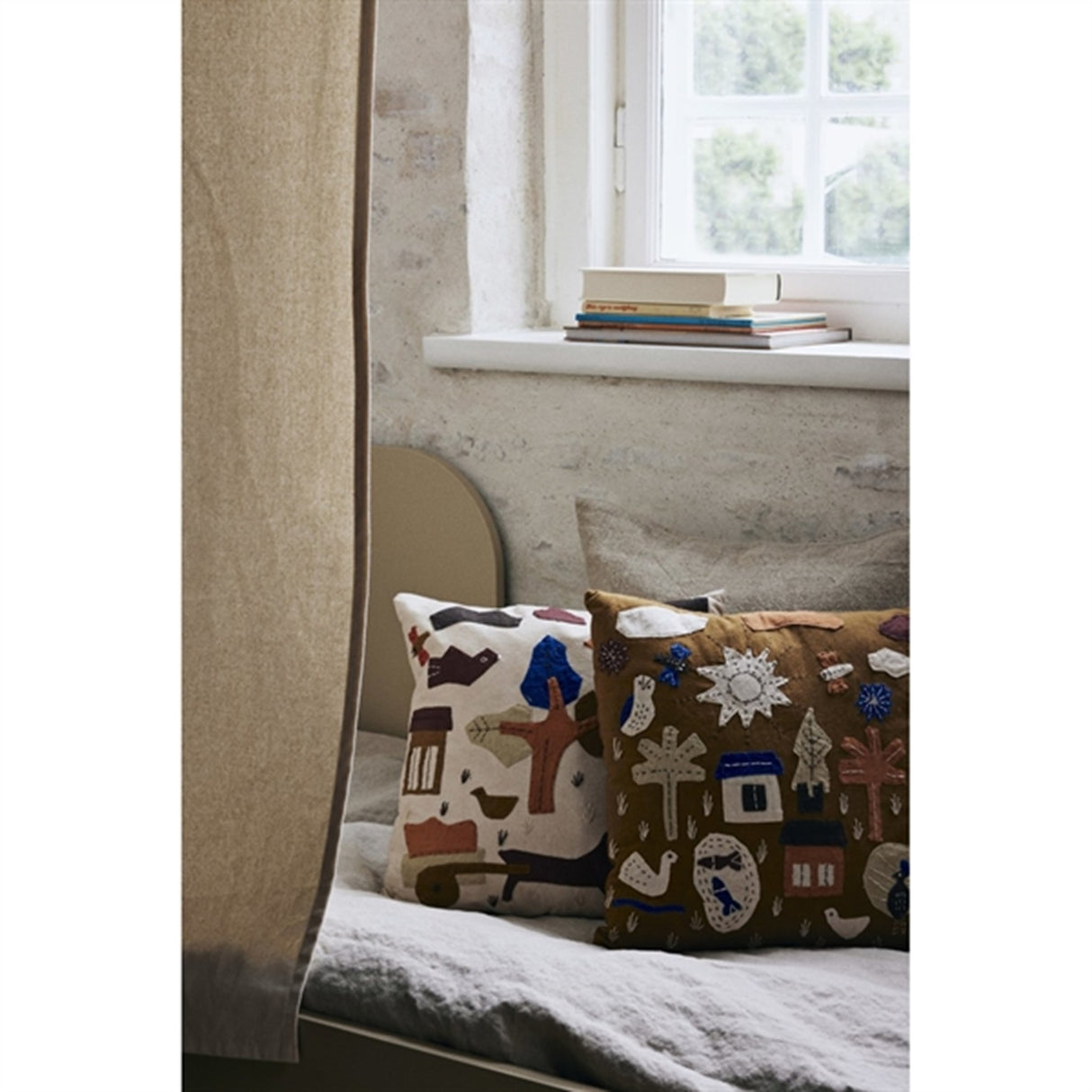 Ferm Living Village Cushion Off-White
