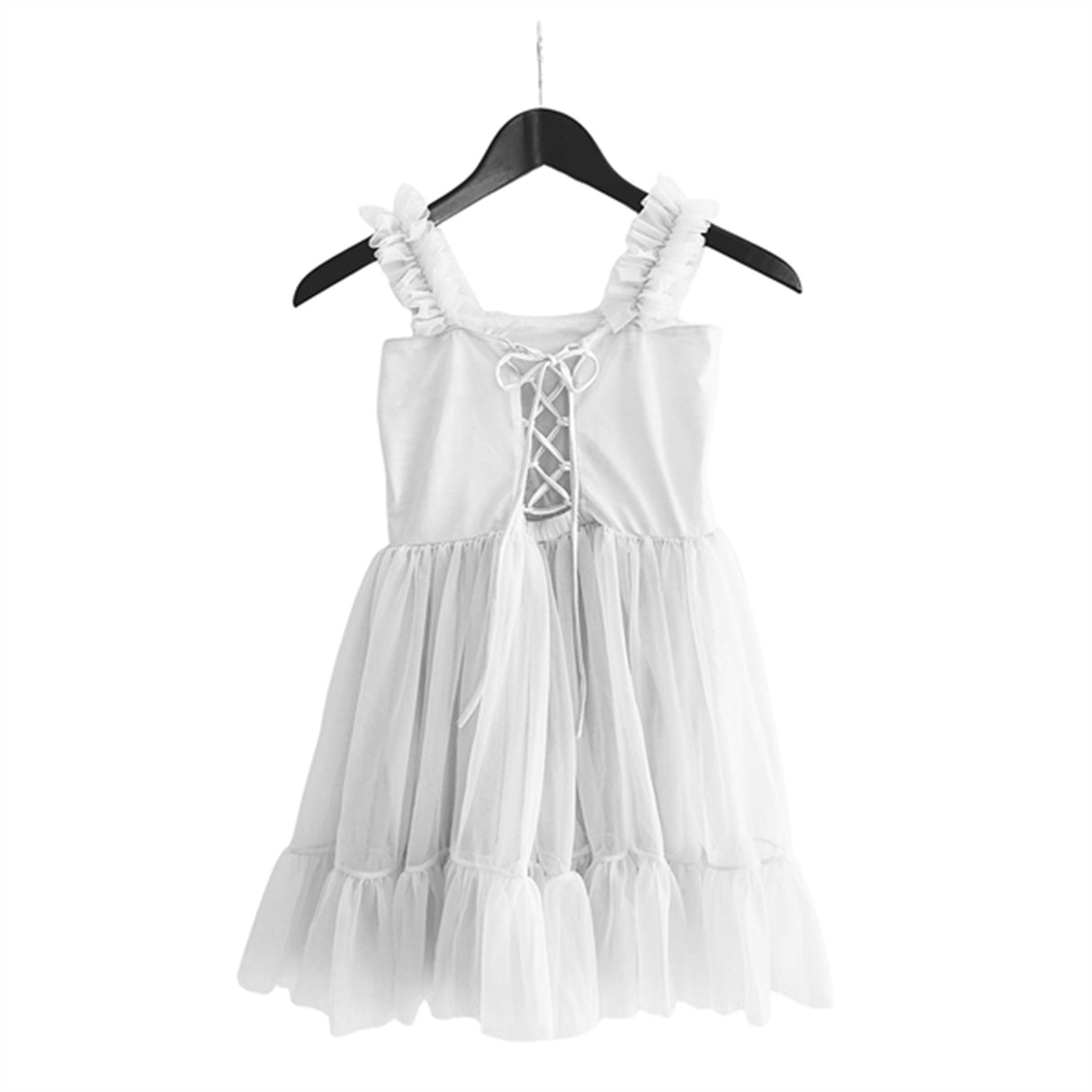 Dolly by Le Petit Heart Dress Lace Up Off White