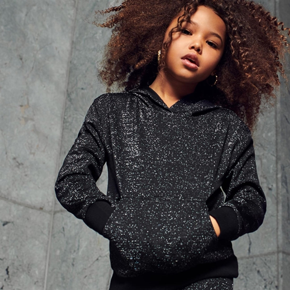 Kids ONLY Black Glitter Mady Hoodie 4