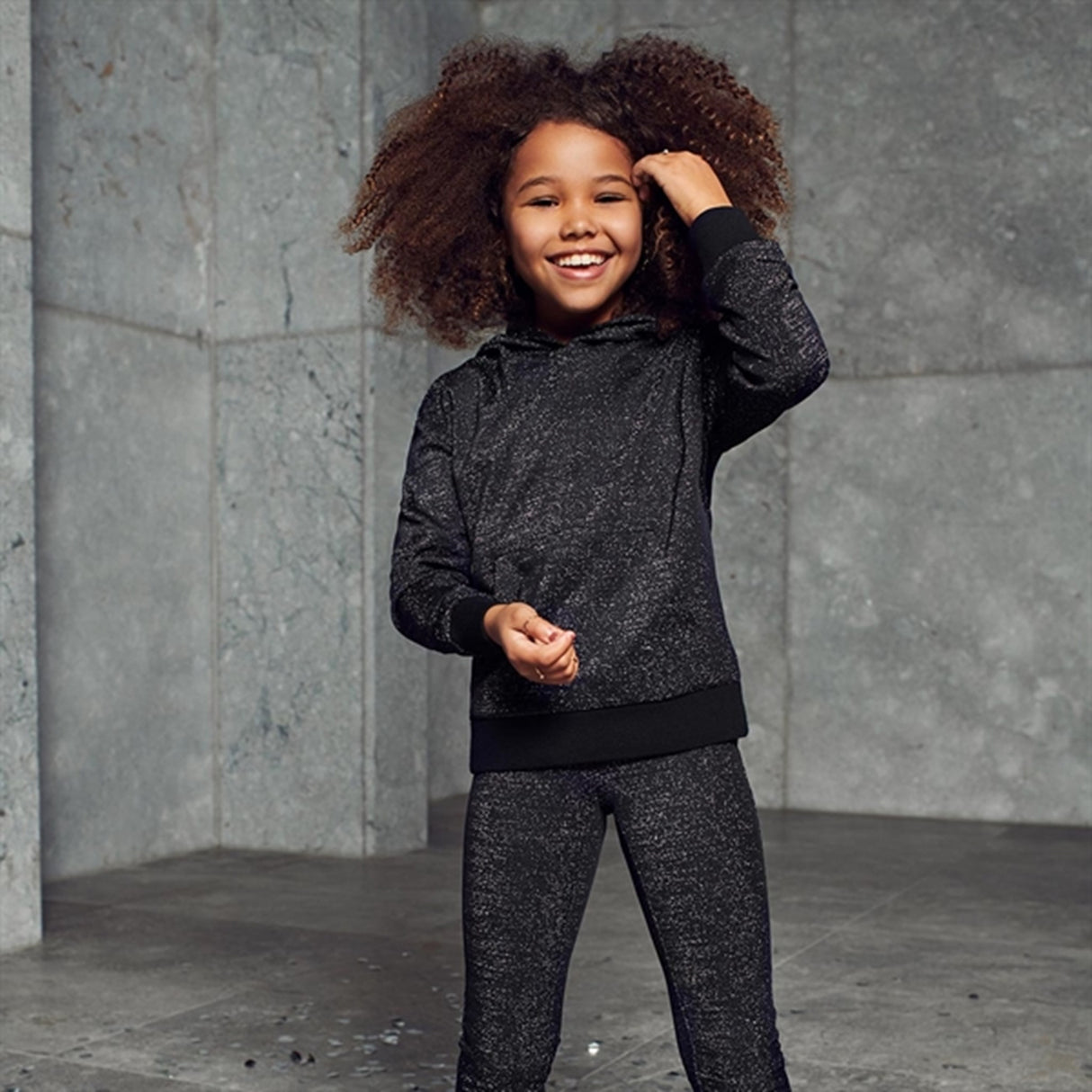 Kids ONLY Black Glitter Mady Hoodie 3
