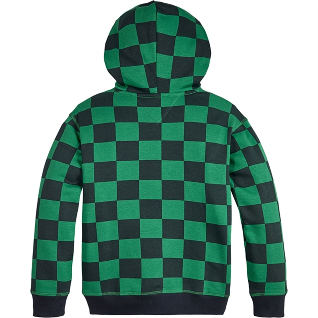 Tommy Hilfiger Checker Board Hoodie Green Allover / Checkerboard
