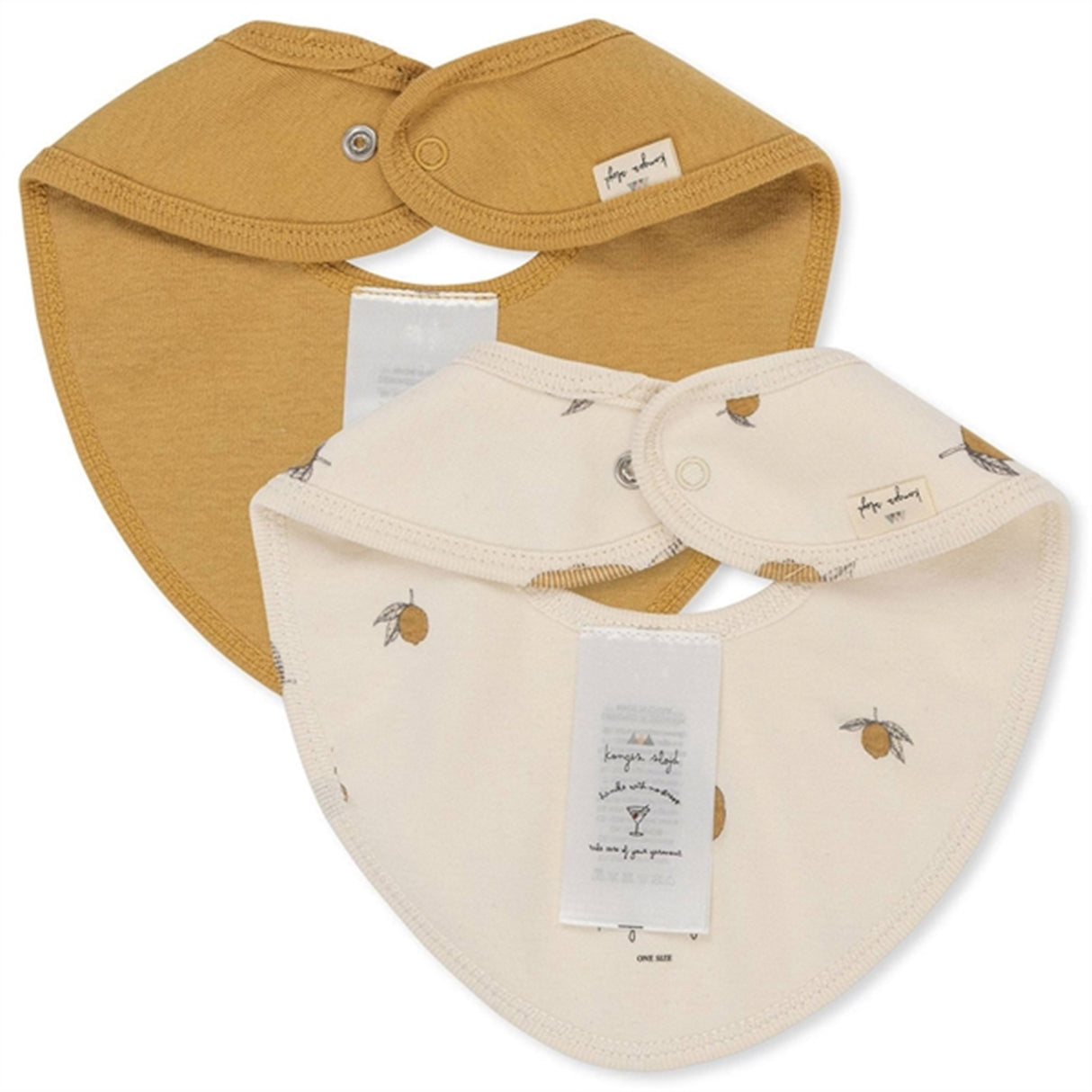 Konges Sløjd Classic Bib 2-pack Lemon