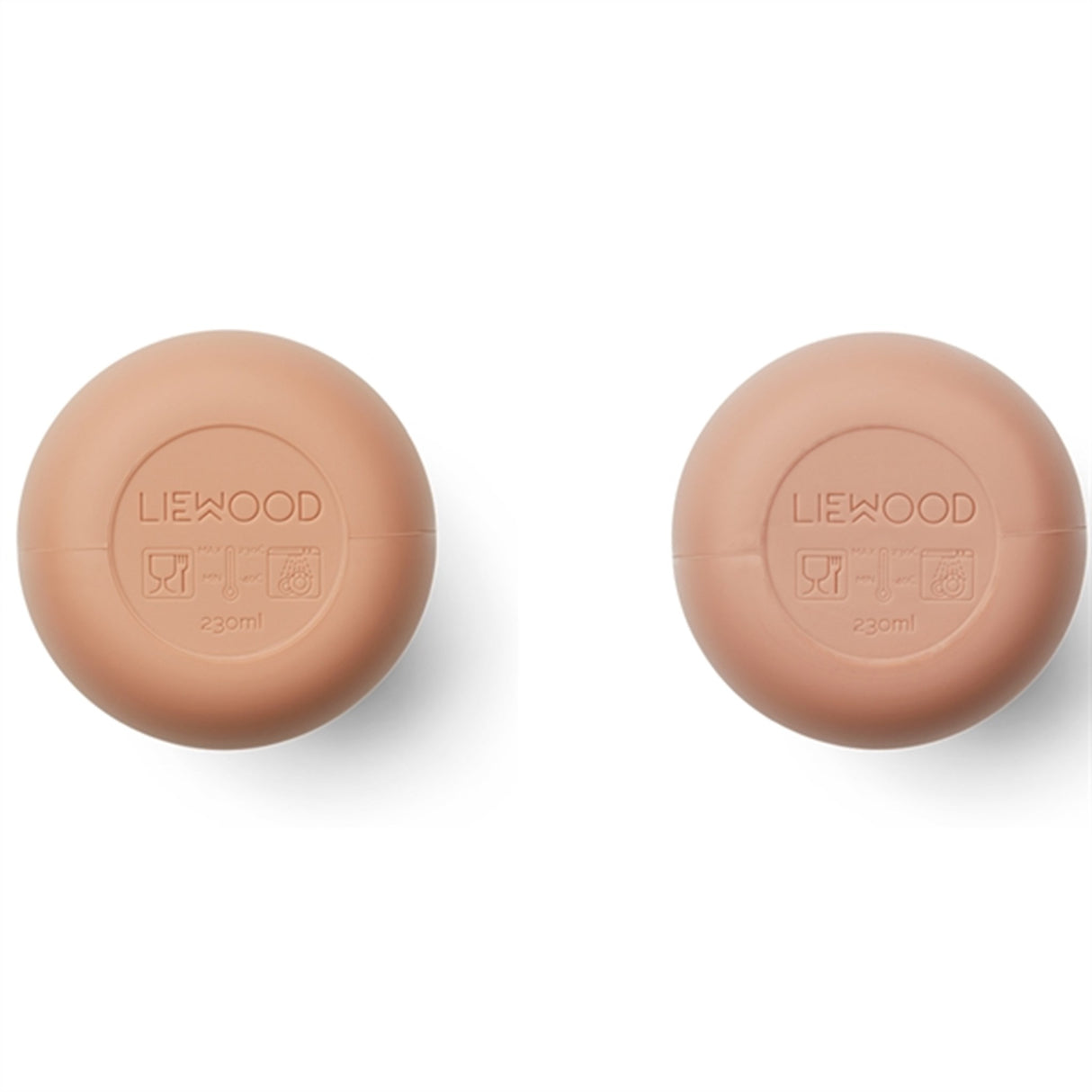 Liewood Ellis Sippy Silicone Sippy Cup 2-Pack Tuscany Rose/Pale Tuscany