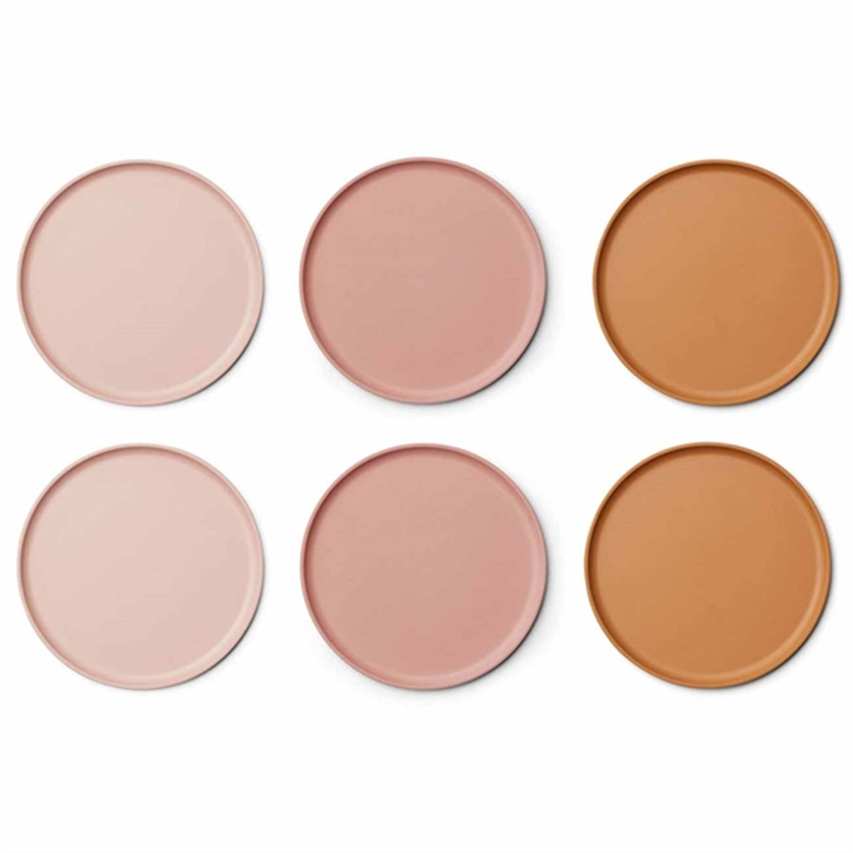 Liewood Logan Plate 6-pack Rose Multi Mix