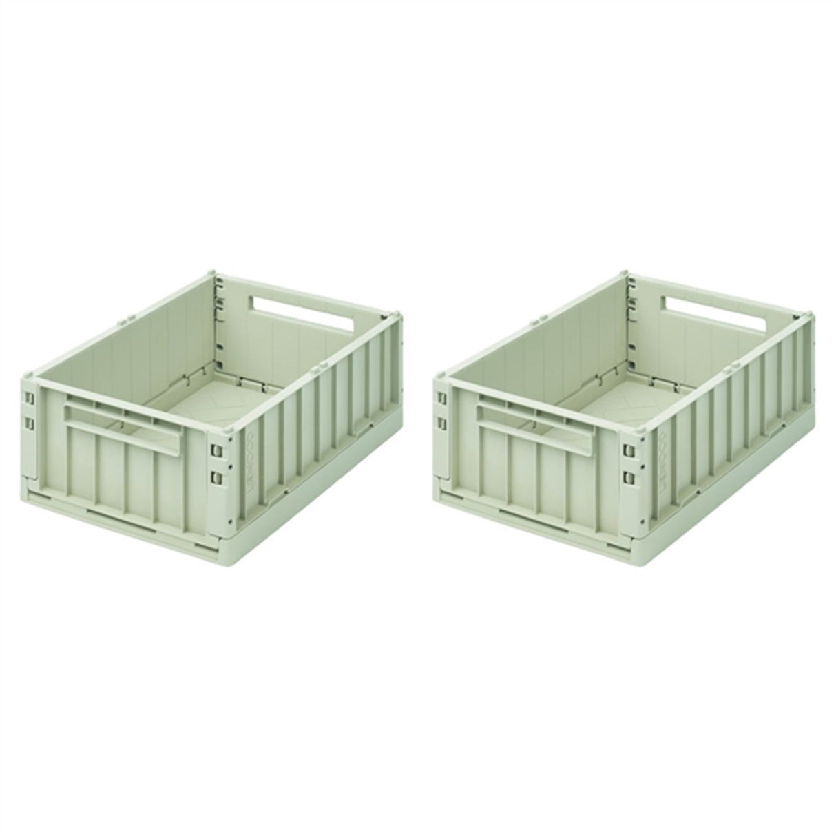 Liewood Weston Storage Box M Dusty Mint 2-Pack