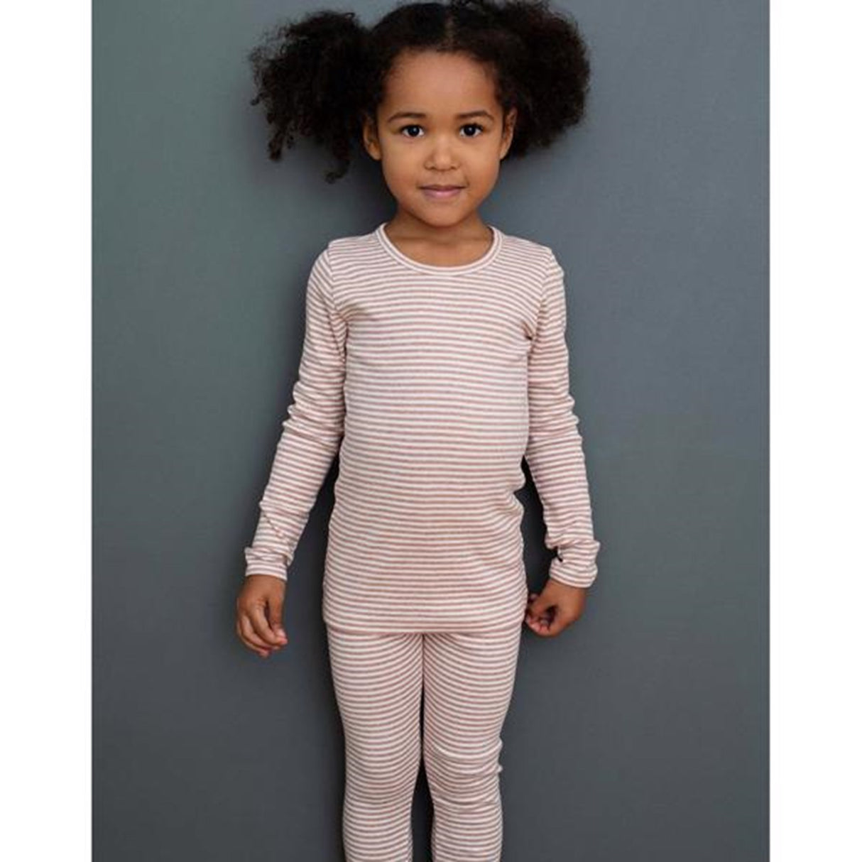 Serendipity Clay/Offwhite Slim Stripe Blouse