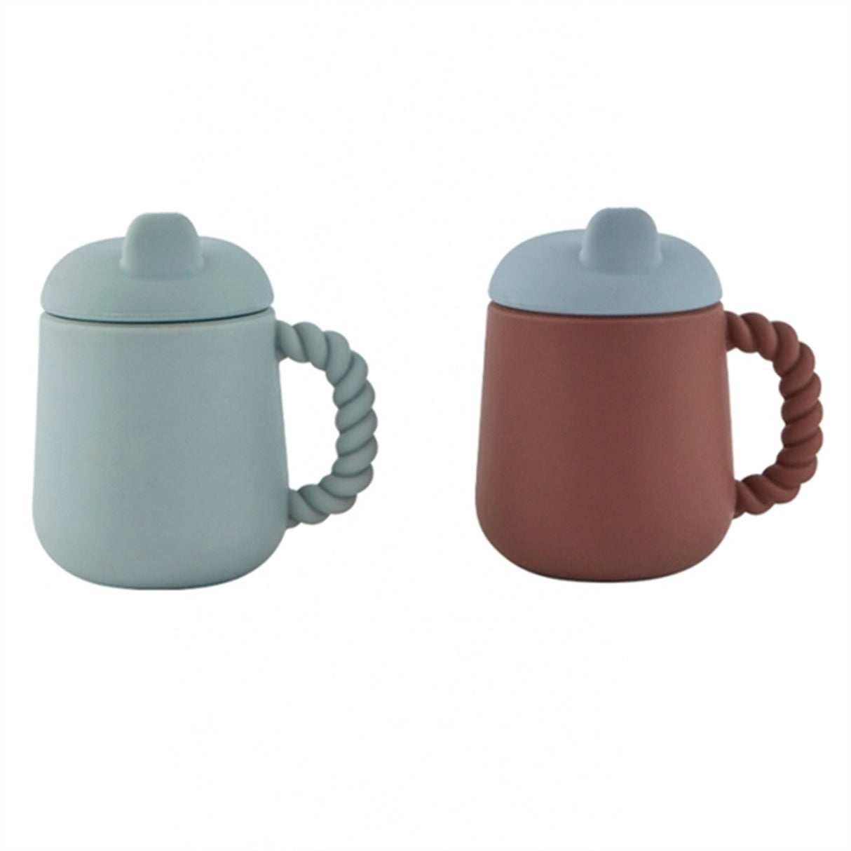 OYOY Mellow Cup 2-Pak Choko/Pale Mint