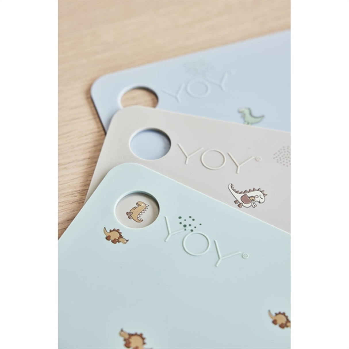 OYOY Placemat Billy Dino Pale Green