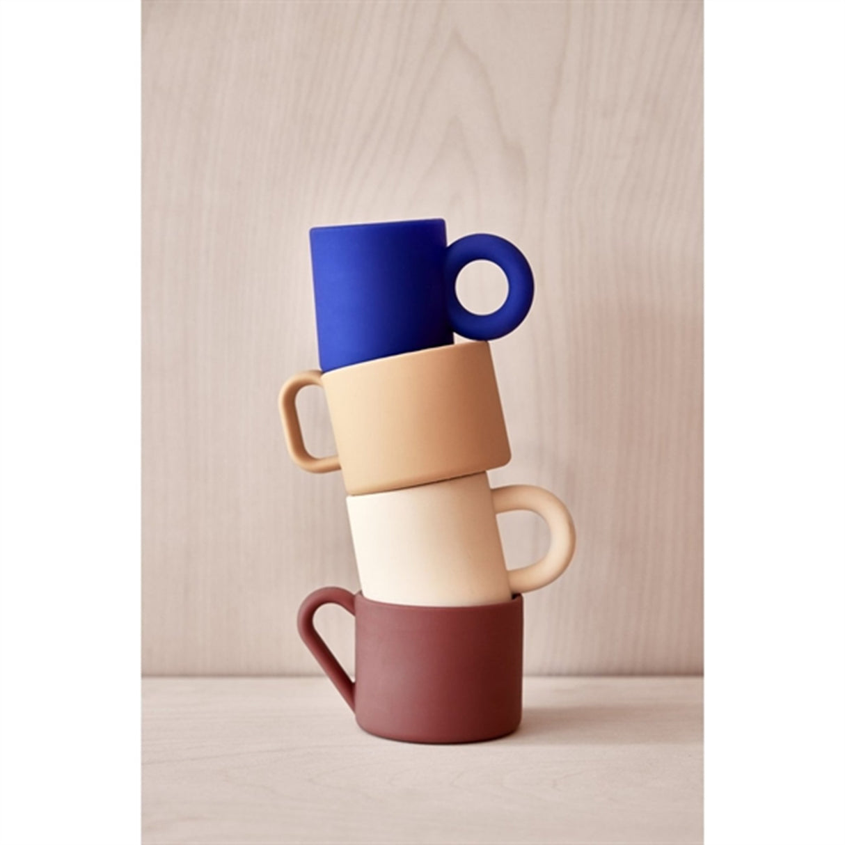 OYOY Nomu Cup 2-pack Optic Blue / Light Rubber