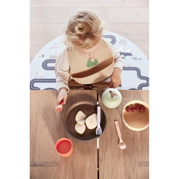 OYOY Pullo Plate and Bowl Taupe / Vanilla