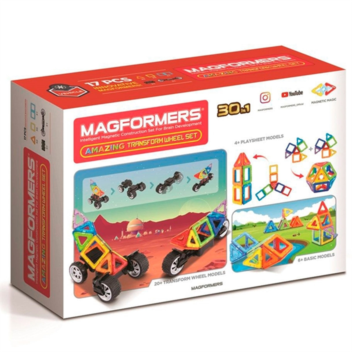 Magformers Transform Vehicle Sæt 3