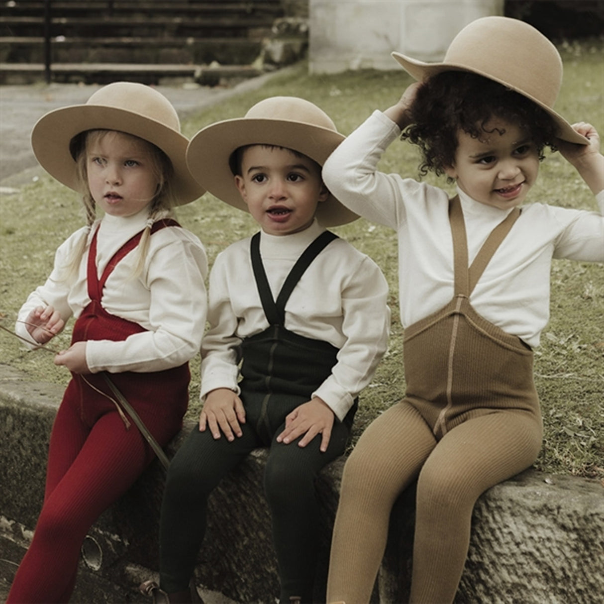 Silly Silas Footed Tights Dark Forest Green