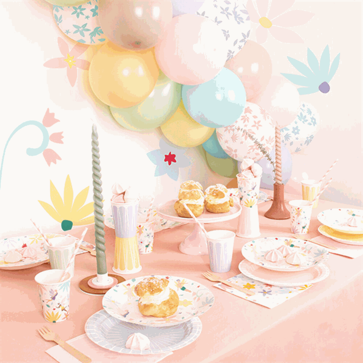 My Little Day Fairies Plates 8 Pcs 2