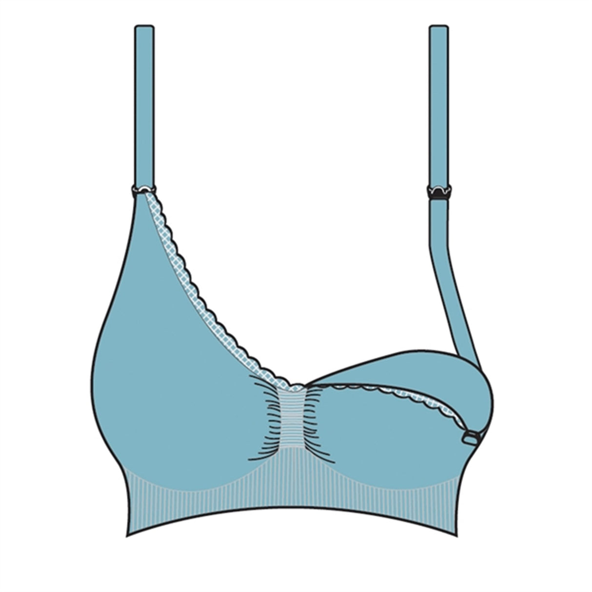 Carriwell Organic Maternity And Nursing Bra White 4