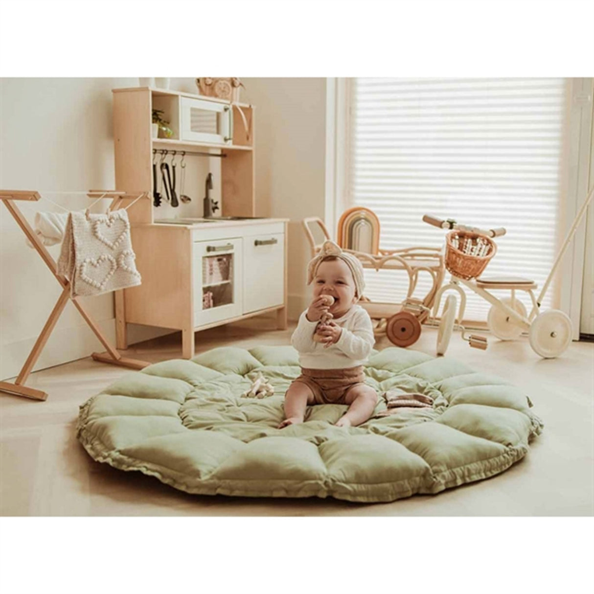 Play&Go 3-in-1 Play Mat Organic Bloom Meadow green