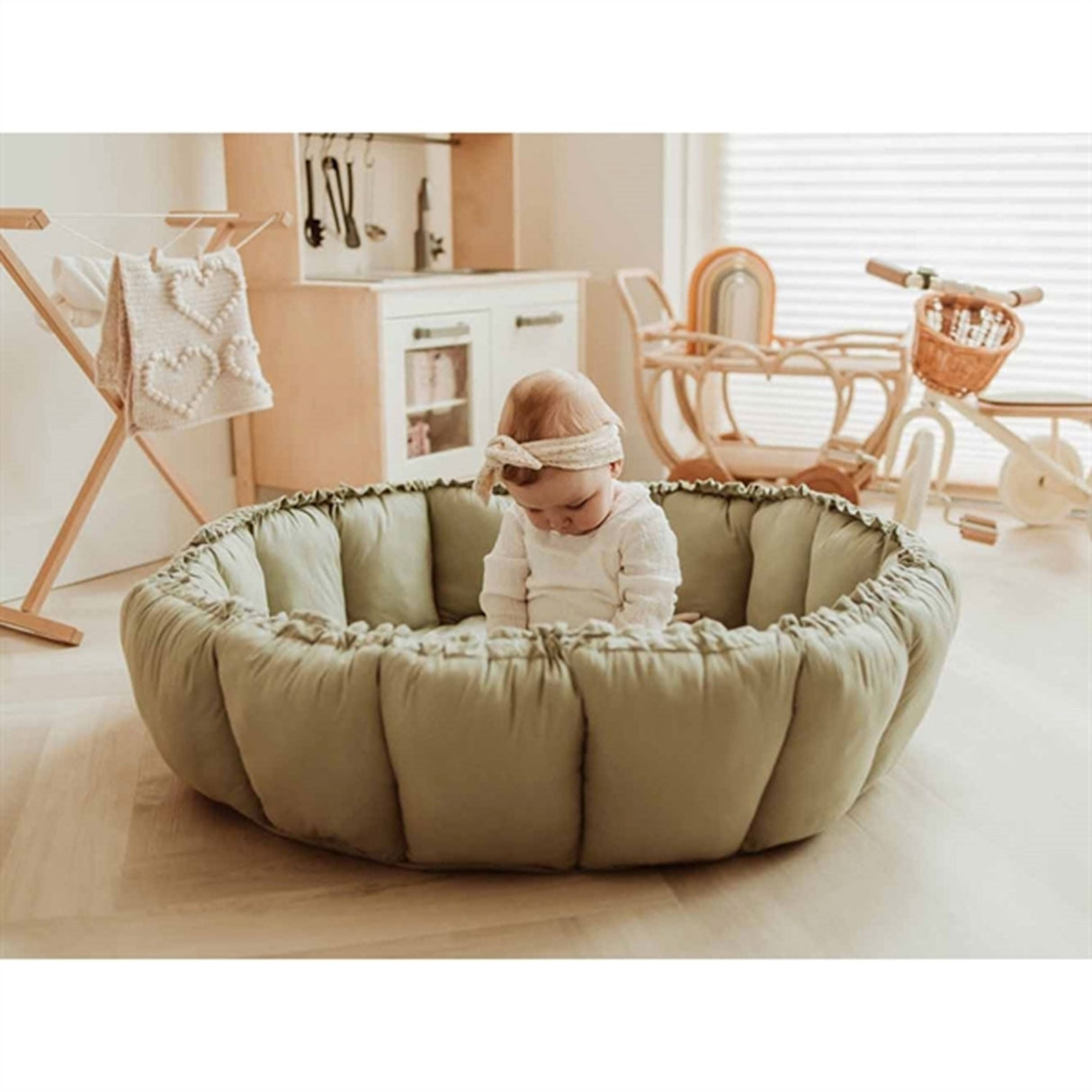 Play&Go 3-in-1 Play Mat Organic Bloom Meadow green