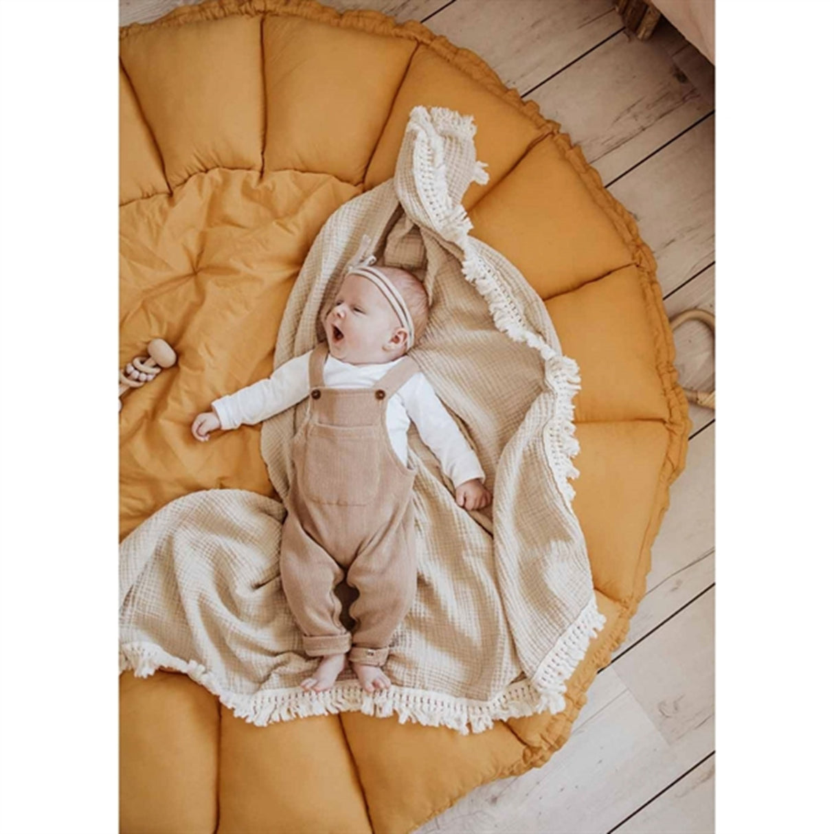 Play&Go 3-in-1 Play Mat Organic Bloom Mustard