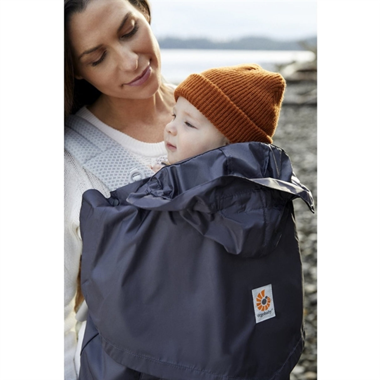 Ergobaby Rain And Wind Cover For Baby Carrier Charcoal / Black