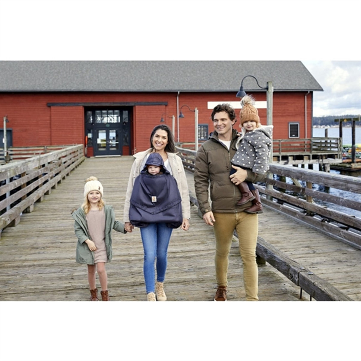 Ergobaby Rain And Wind Cover For Baby Carrier Charcoal / Black