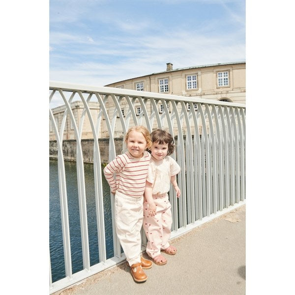 Copenhagen Colors Dusty Rose W Cream Stripe Seersucker Pants